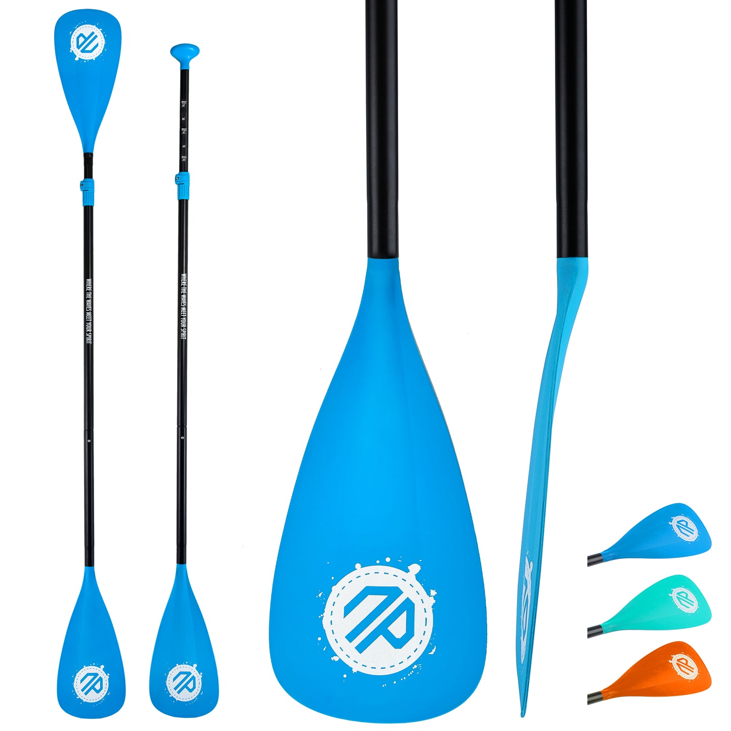 niphean Sup Paddle, 3&4-Piece Detachable Floating Paddle Board Paddles, Adjustable Kayak Paddle, Durable Oars