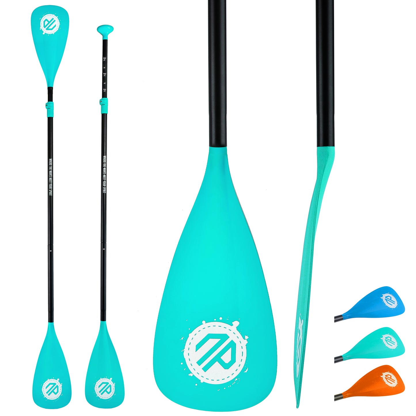 niphean Sup Paddle, 3&4-Piece Detachable Floating Paddle Board Paddles, Adjustable Kayak Paddle, Durable Oars