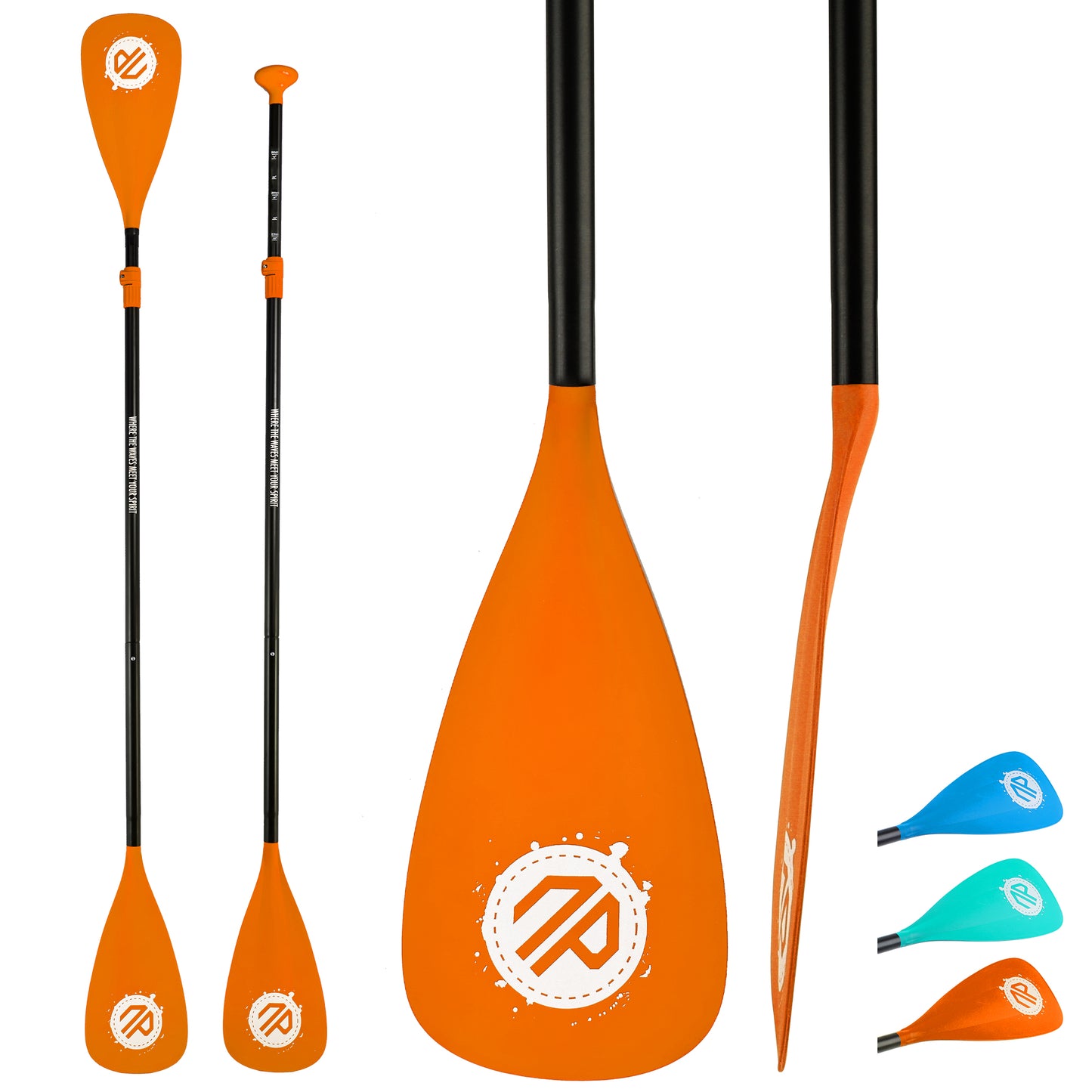 niphean Sup Paddle, 3&4-Piece Detachable Floating Paddle Board Paddles, Adjustable Kayak Paddle, Durable Oars