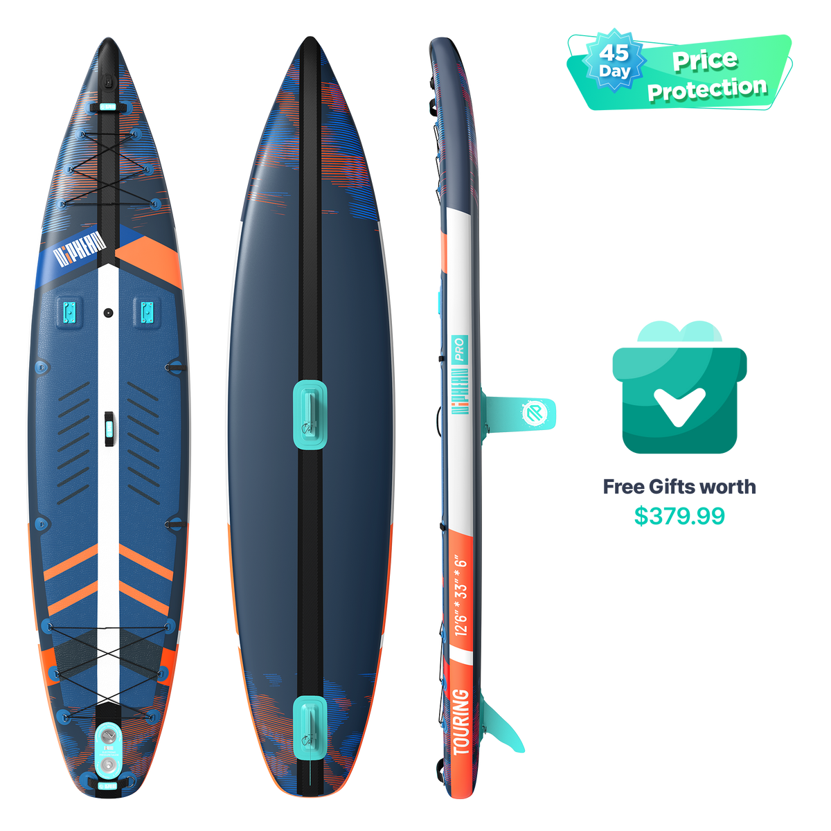 Niphean Pro 12'6" Inflatable Stand Up Paddle Board