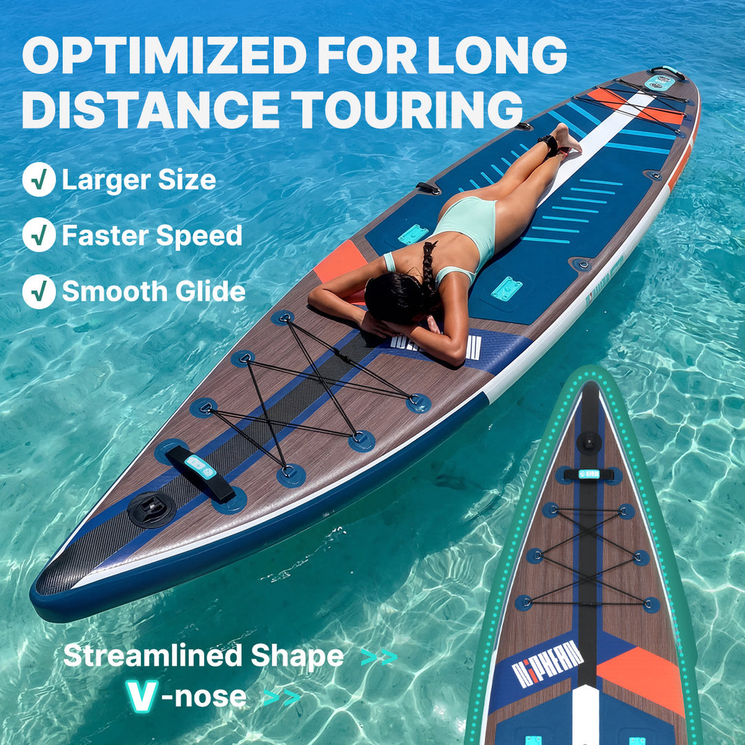 Niphean Pro Touring 12'6" Inflatable Stand Up Paddle Board Set