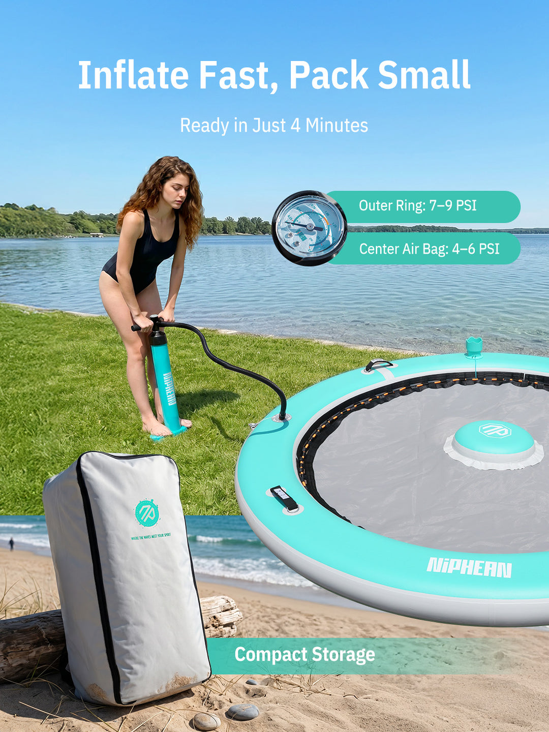 Niphean Inflatable Water Hammock