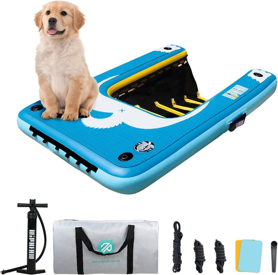 Niphean Inflatable Dog Boat Ramp