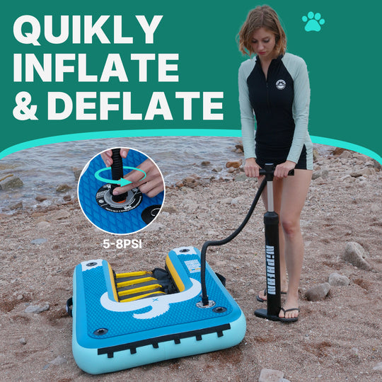 Niphean Inflatable Dog Boat Ramp