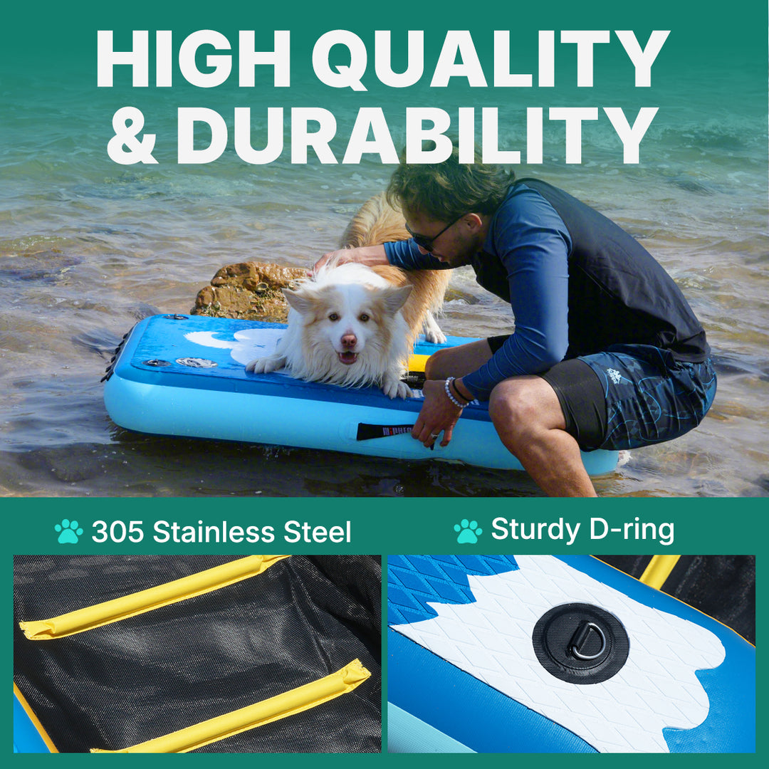 Niphean Inflatable Dog Boat Ramp