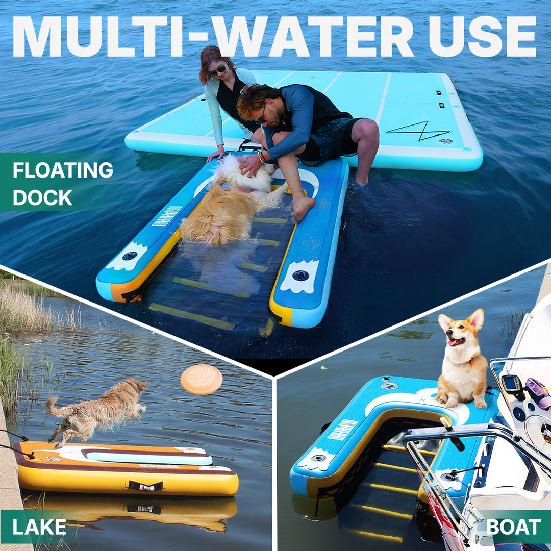 Niphean Inflatable Dog Boat Ramp