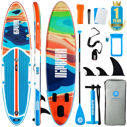 Niphean 10’6’’ Inflatable Stand Up Paddle Board 01A with SUP Accessories
