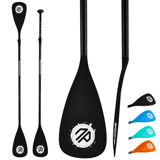 Niphean Sup Paddle, 4-Piece Dual-Use Detachable Floating Paddle Board Paddles, 78’’-86’’ Adjustable Kayak Paddle, Durable Oars