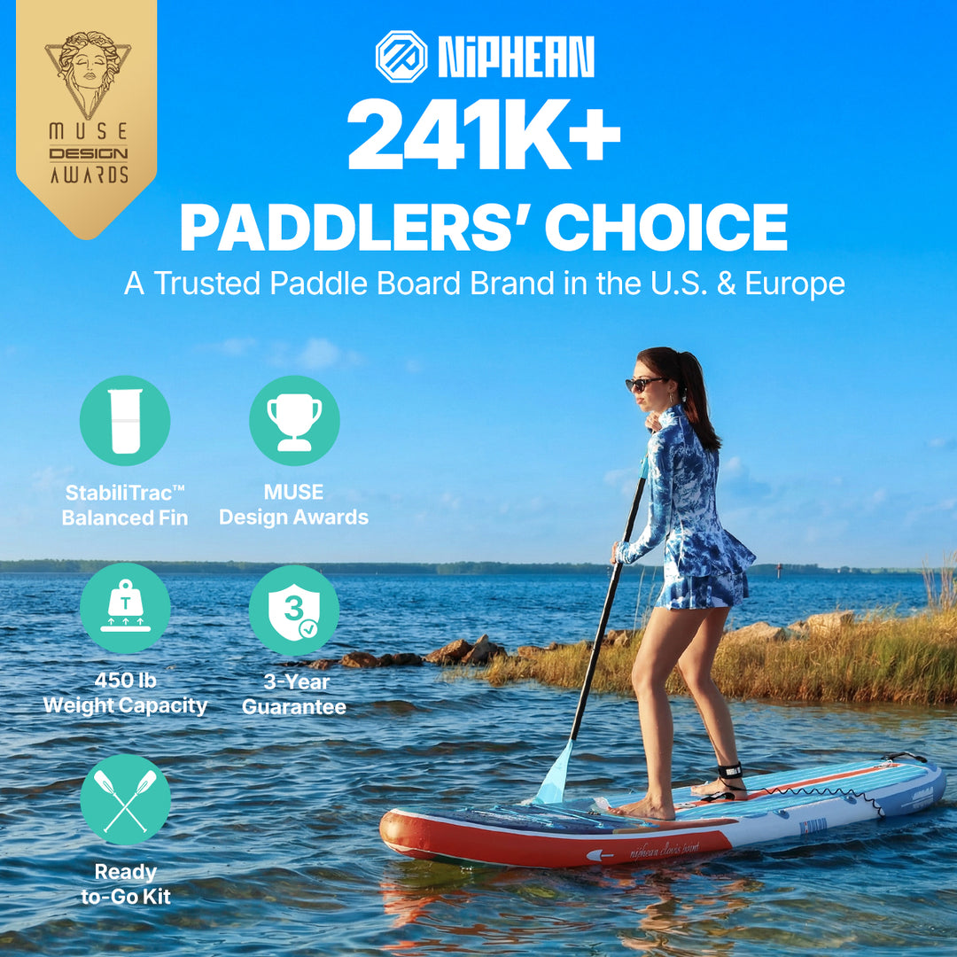 Niphean Classic All-Round 10'6" Inflatable Stand Up Paddle Board Set