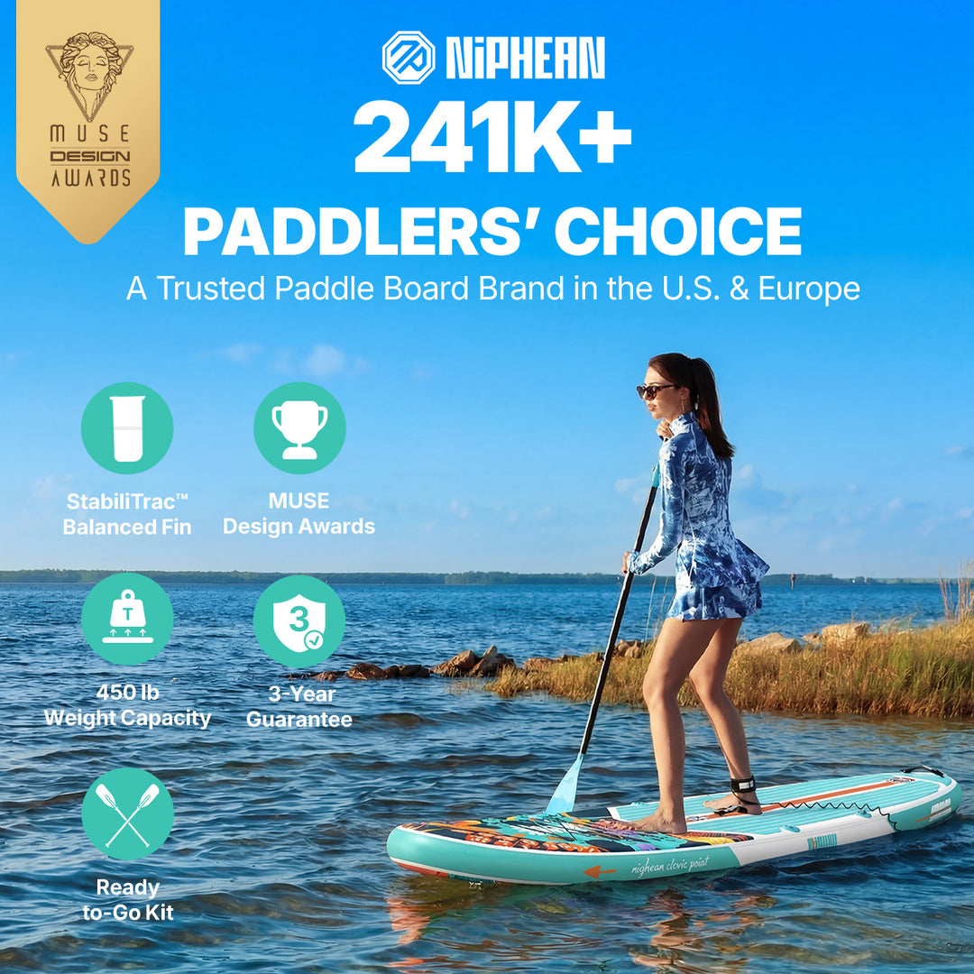 Niphean Classic All-Round 10'6" Inflatable Stand Up Paddle Board Set