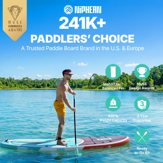 Niphean Classic All-Round 10'6" Inflatable Stand Up Paddle Board Set