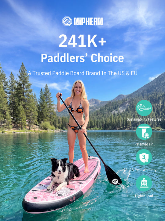 Niphean Halloween Limited Edition All-Round 11' Inflatable Stand Up Paddle Board Set - Rose Pink