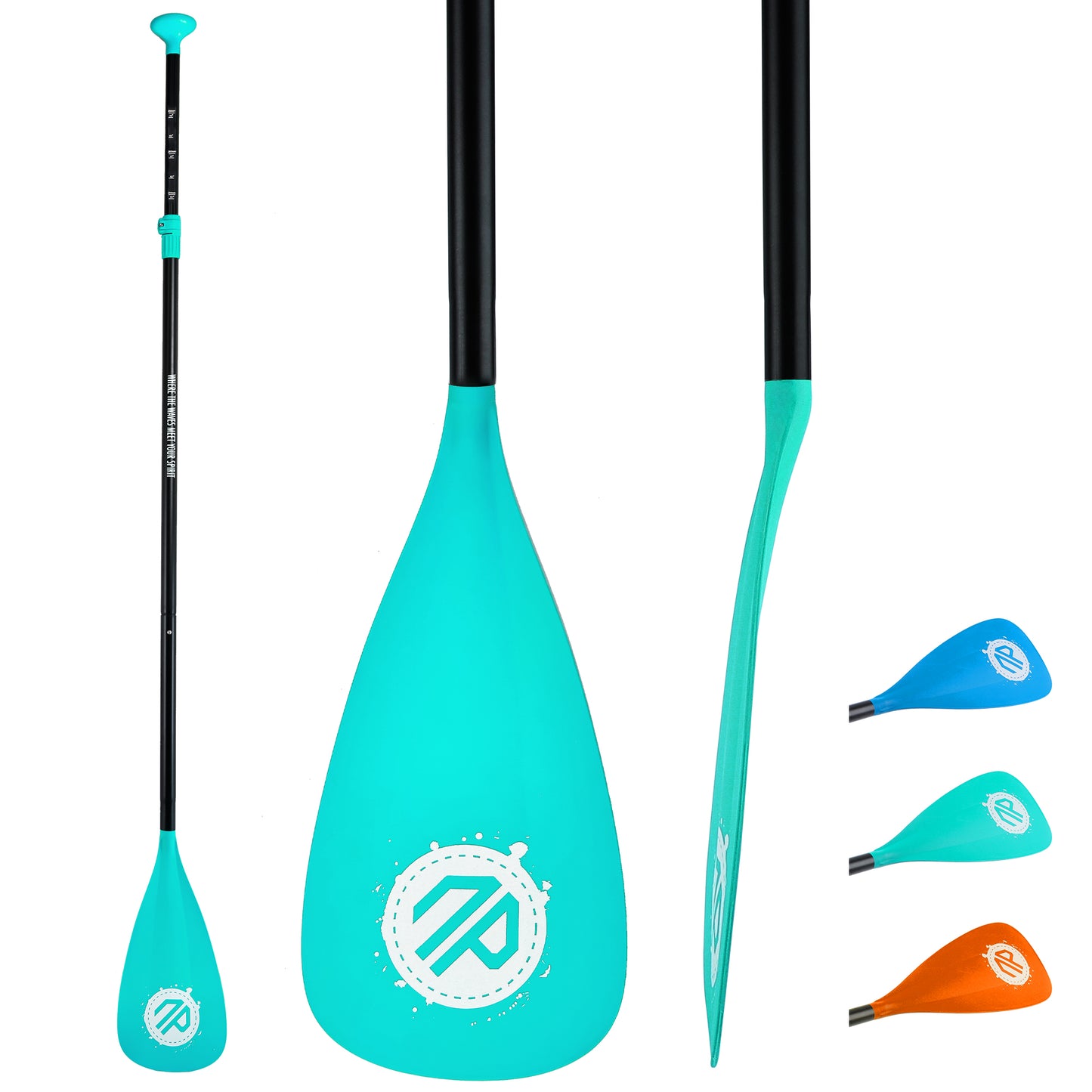 Niphean Sup Paddle, 3-Pieces Detachable Floating Paddle Board Paddle, Lightweight & Durable Ora, 66’’-82’’ Adjustable SUP Paddles