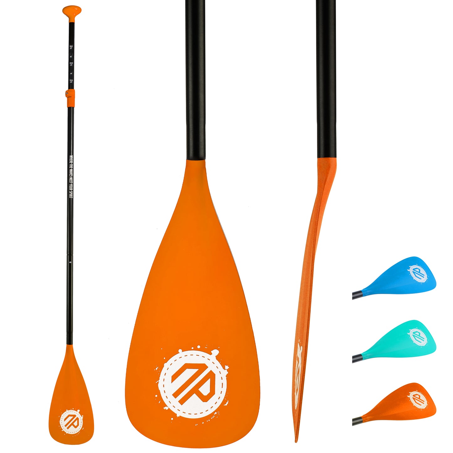 Niphean Sup Paddle, 3-Pieces Detachable Floating Paddle Board Paddle, Lightweight & Durable Ora, 66’’-82’’ Adjustable SUP Paddles