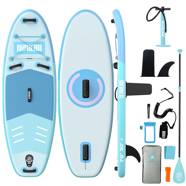 Niphean Kids & Youth 7'6" Inflatable Stand Up Paddle Board Set