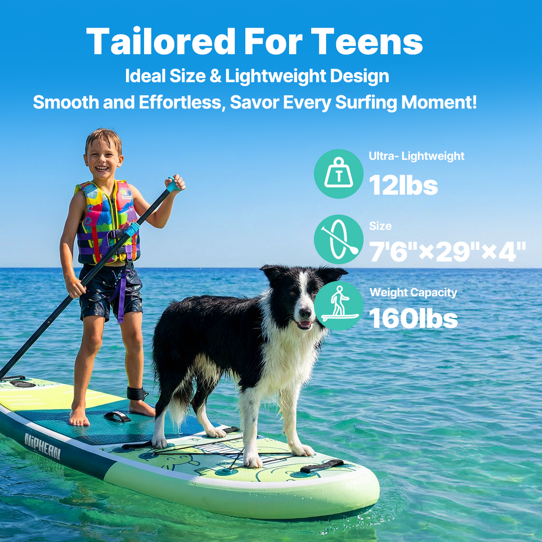 Niphean Classic All-Round 7'6" Inflatable Stand Up Paddle Board Set|20260305001.png|Recycled materials