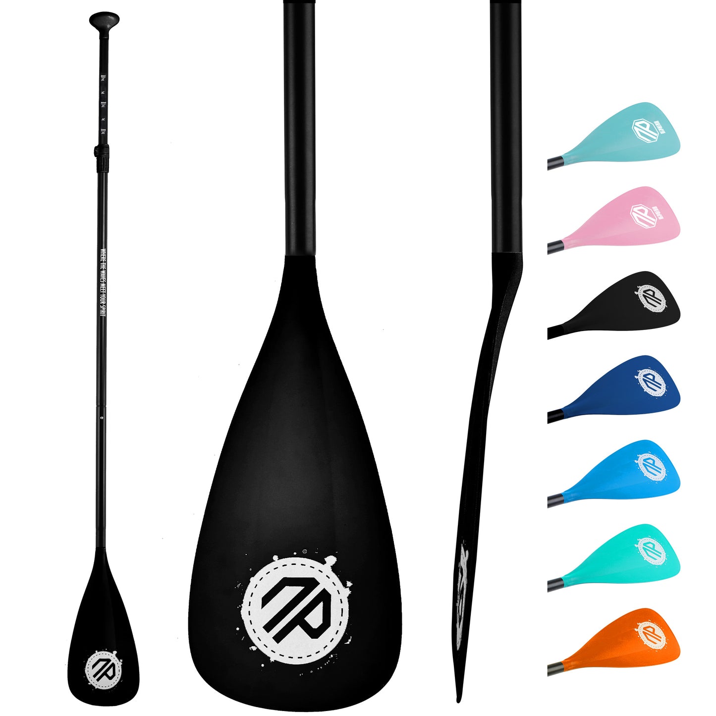 Niphean Sup Paddle, 3-Pieces Detachable Floating Paddle Board Paddle, Lightweight & Durable Ora, 66’’-82’’ Adjustable SUP Paddles