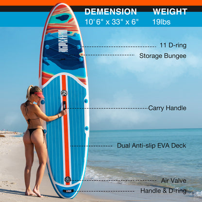 Niphean 10'6" (320cm) Inflatable Paddle Boards Set - Oceanic Current