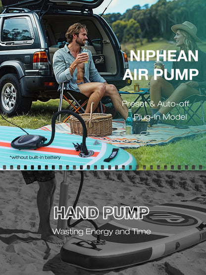 Niphean Inflatable Paddle Boards Pump with Auto-Off&Car Connector, 20 PSI High Pressure SUP Pump