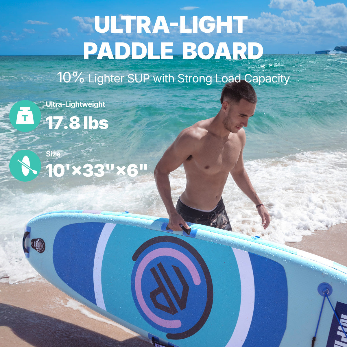 Dreamspace Inflatable Niphean Classic Dreamspace Series All-Round 10' Inflatable SUP ...