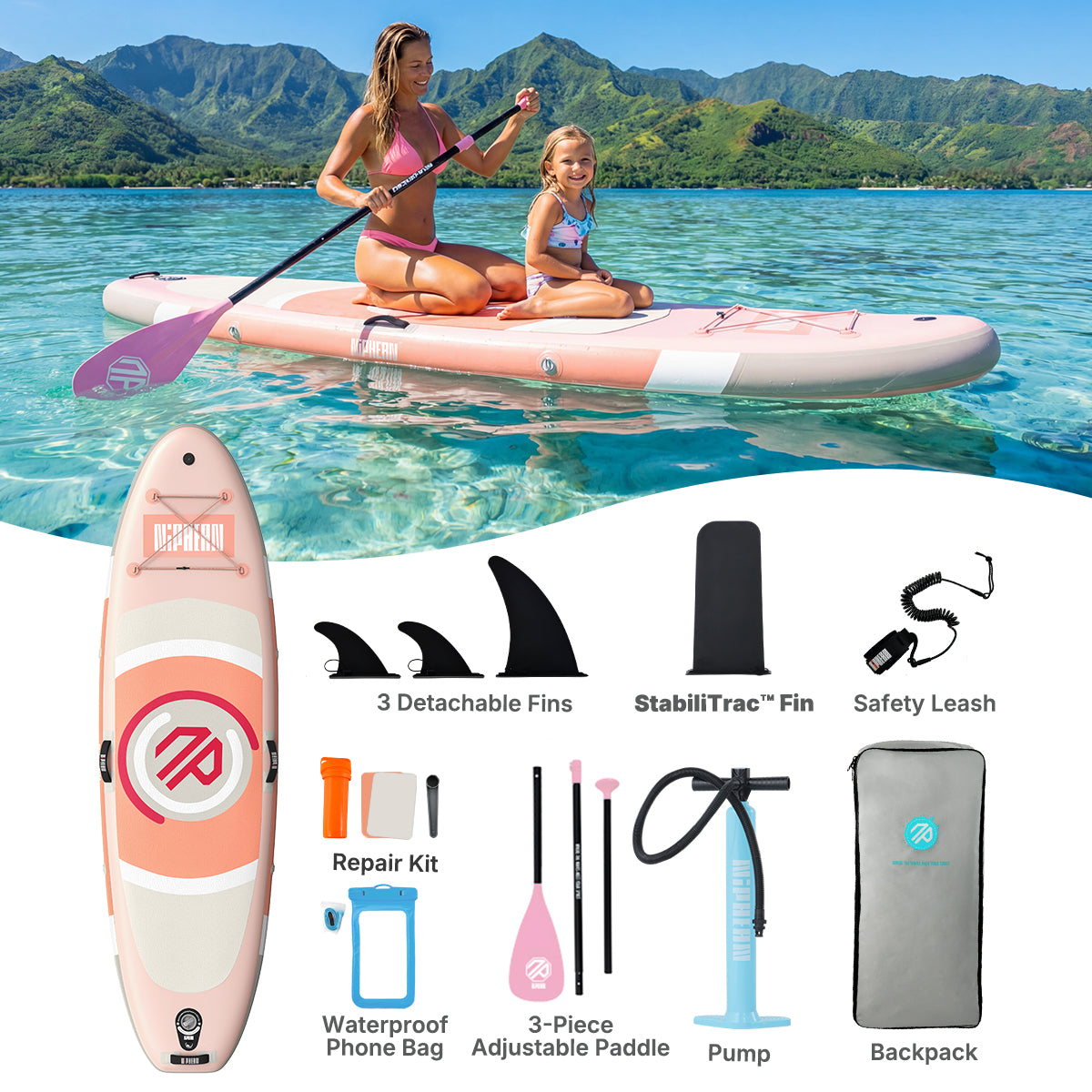 Dreamspace Inflatable Niphean Classic Dreamspace Series All-Round 10' Inflatable SUP ...