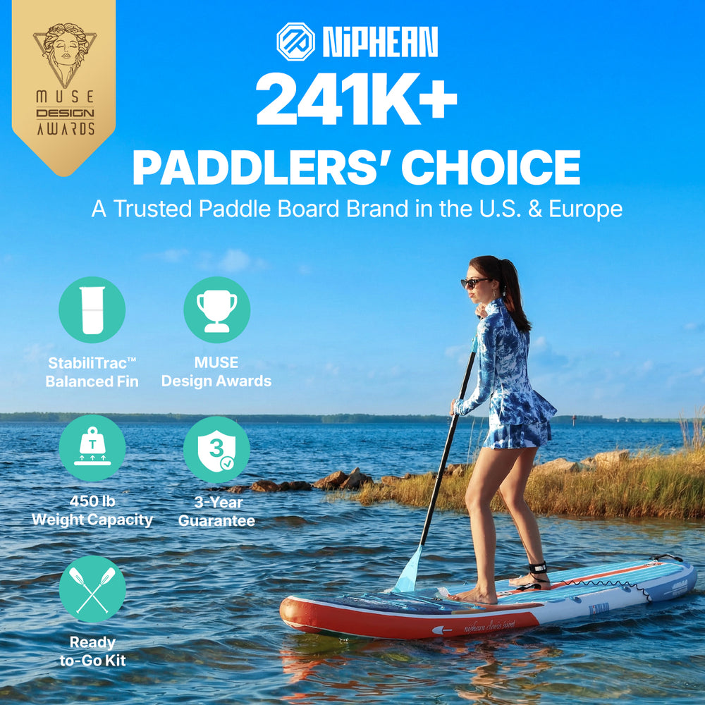 Niphean Classic All-Round 10'6" Inflatable Stand Up Paddle Board Set