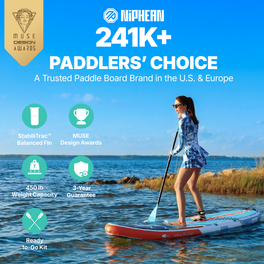 Niphean Classic All-Round 10'6" Inflatable Stand Up Paddle Board Set