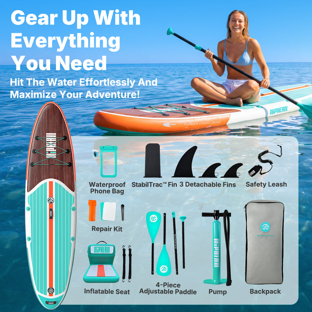 Niphean Classic All-Round 10'6" Inflatable Stand Up Paddle Board Set