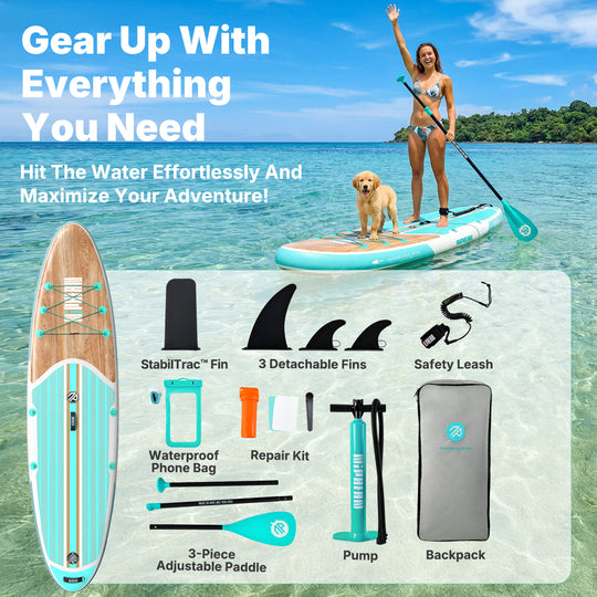 Niphean Classic All-Round 10'6" Inflatable Stand Up Paddle Board Set