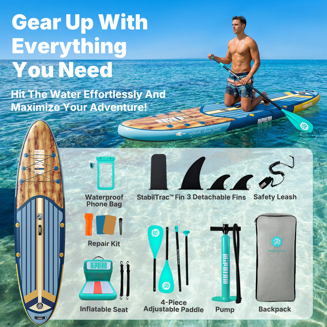 Niphean Classic All-Round 10'6" Inflatable Stand Up Paddle Board Set