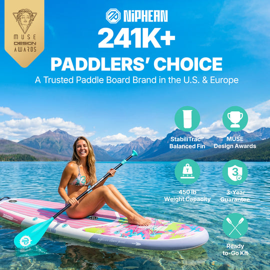 Niphean Classic Clovis Point Series All-Round 10'6" Inflatable Stand Up Paddle Board Set|20260305001.png|Recycled materials