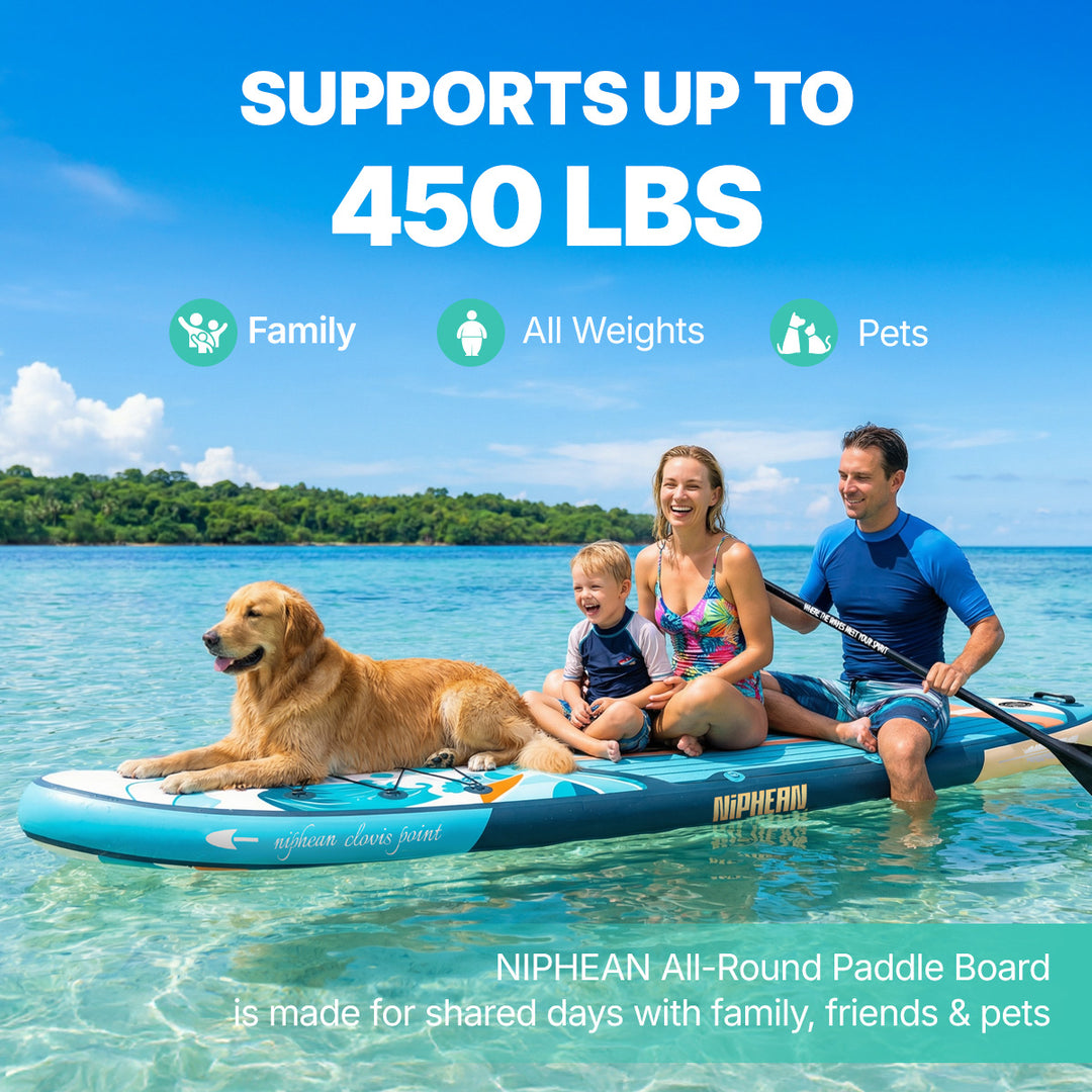 Niphean Classic Clovis Point Series All-Round 10'6" Inflatable Stand Up Paddle Board Set