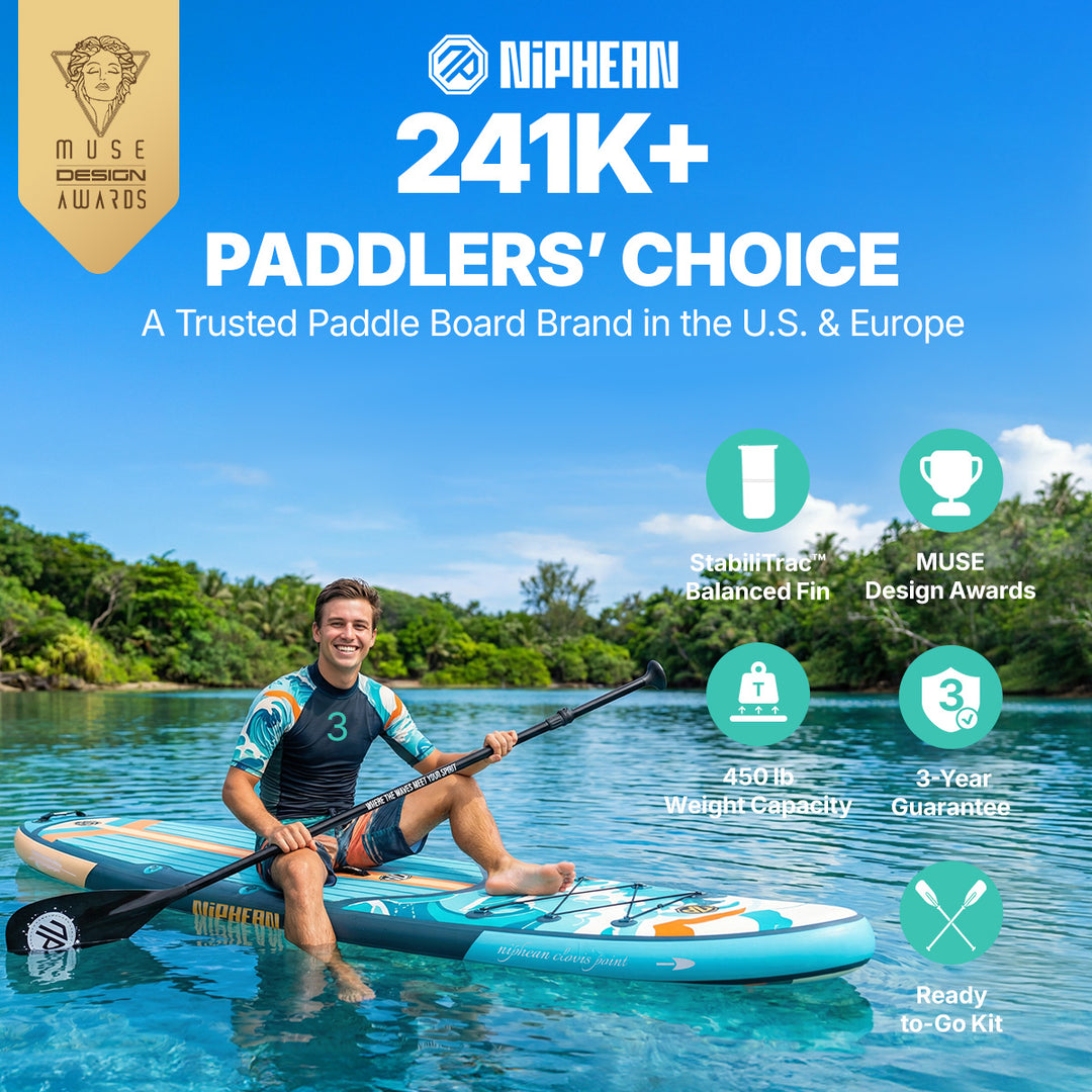 Niphean Classic Clovis Point Series All-Round 10'6" Inflatable Stand Up Paddle Board Set|20260305001.png|Recycled materials