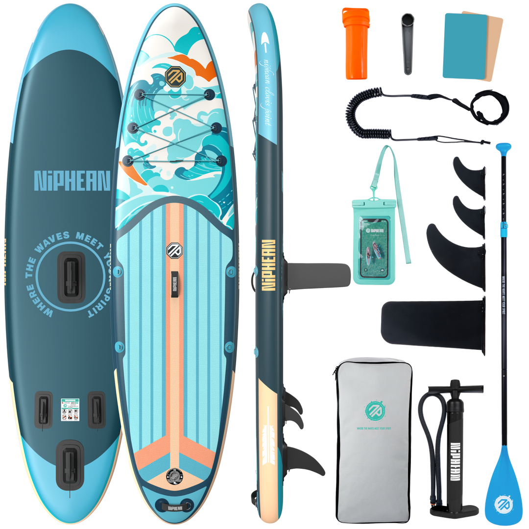 Niphean Classic Clovis Point Series All-Round 10'6" Inflatable Stand Up Paddle Board Set