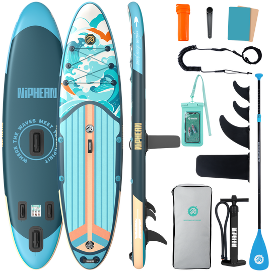 Niphean Classic Clovis Point Series All-Round 10'6" Inflatable Stand Up Paddle Board Set