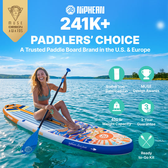 Niphean Classic Clovis Point Series All-Round 10'6" Inflatable Stand Up Paddle Board Set|20260305001.png|Recycled materials