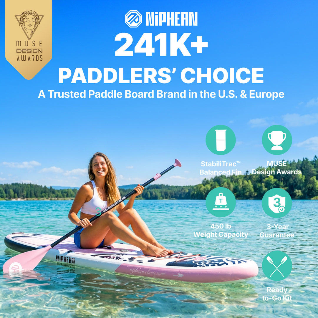 Niphean Classic Clovis Point Series All-Round 10'6" Inflatable Stand Up Paddle Board Set