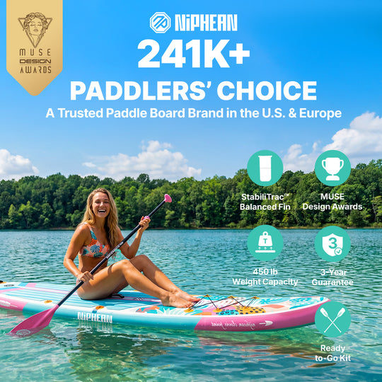 Niphean Classic Clovis Point Series All-Round 10'6" Inflatable Stand Up Paddle Board Set|20260305001.png|Recycled materials