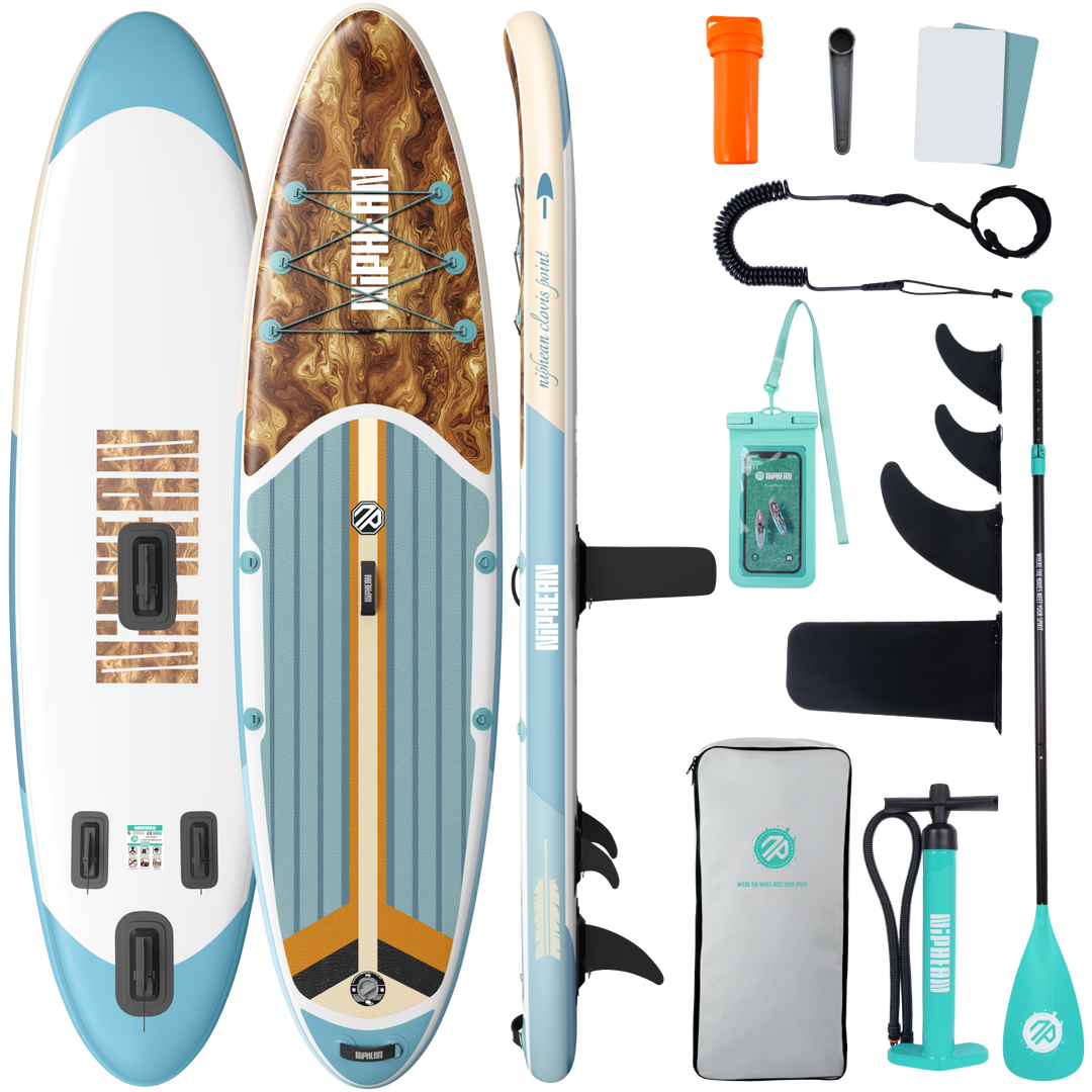 Niphean Classic Clovis Point Series All-Round 10'6" Inflatable Stand Up Paddle Board Set