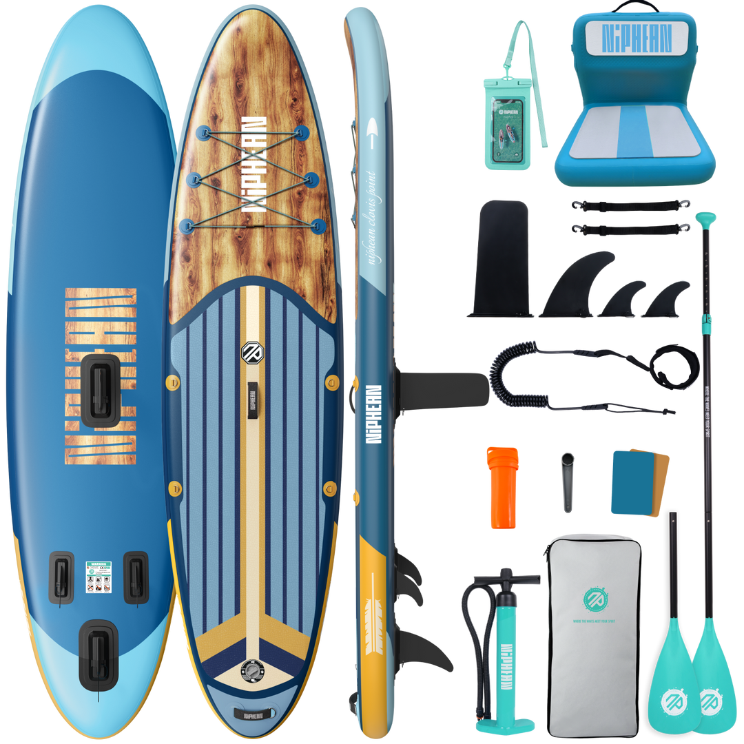 Niphean Classic Clovis Point Series All-Round 10'6" Inflatable Stand Up Paddle Board Set