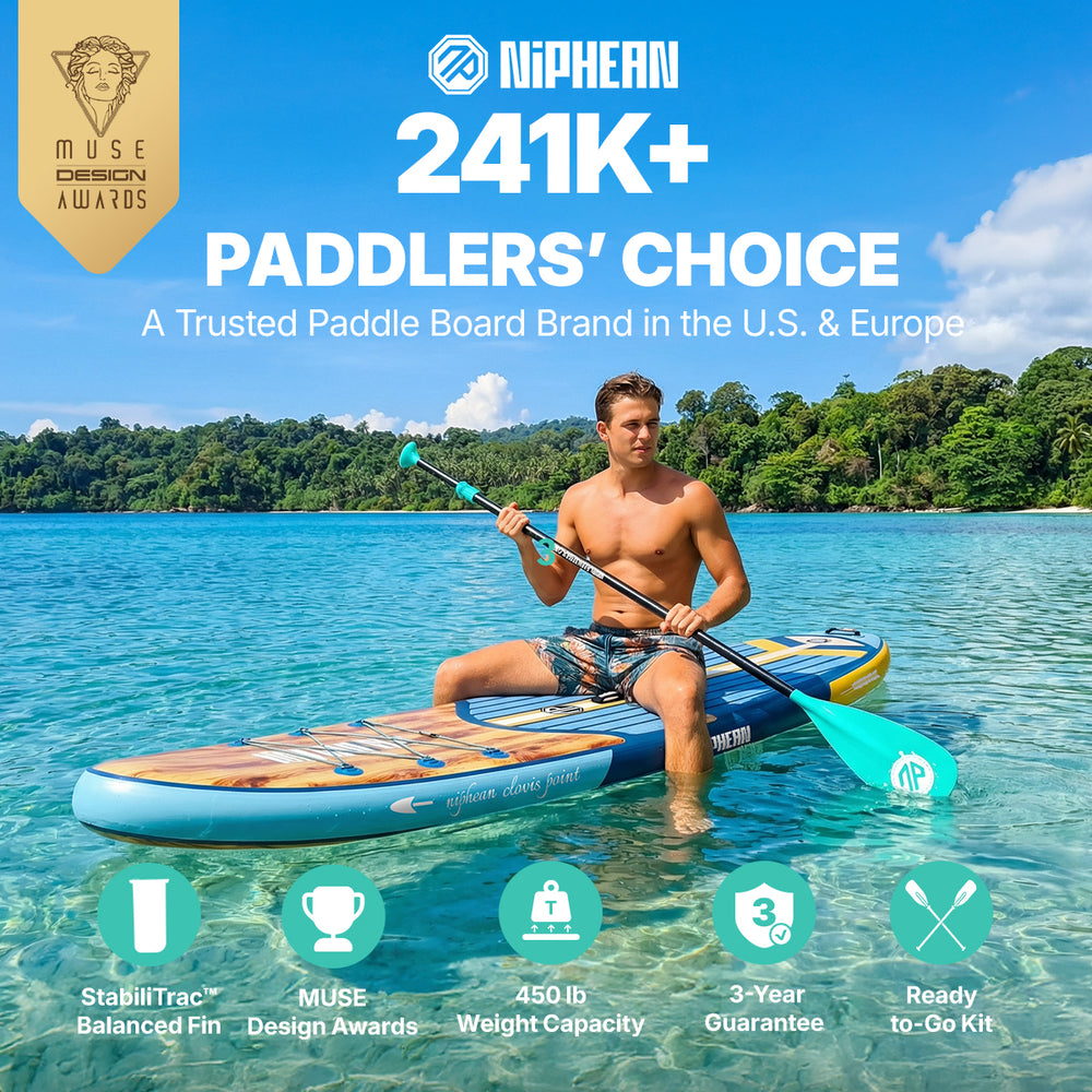 Niphean Classic All-Round 10'6" Inflatable Stand Up Paddle Board Set