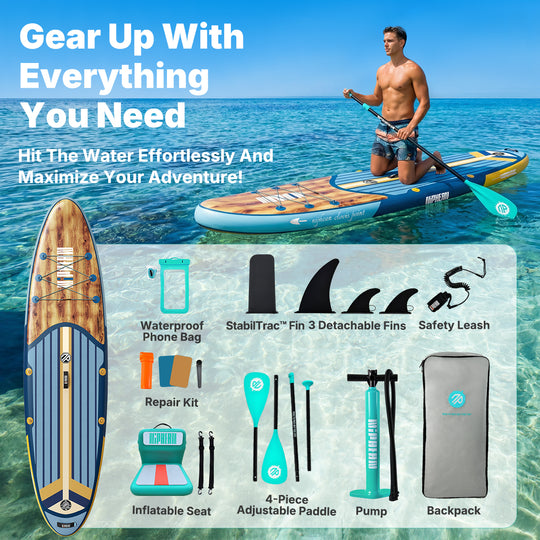 Niphean Classic All-Round 10'6" Inflatable Stand Up Paddle Board Set