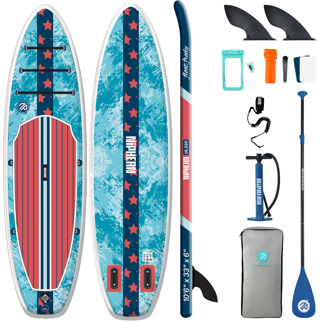 Niphean Inflatable Paddle Board 10'6" Ultralight Stand Up Paddleboard--