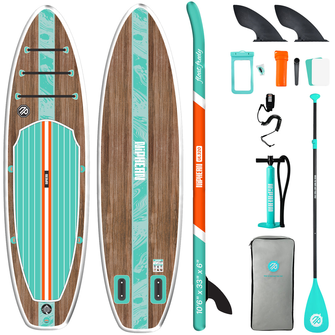 Niphean Inflatable Paddle Board 10'6" Ultralight Stand Up Paddleboard--