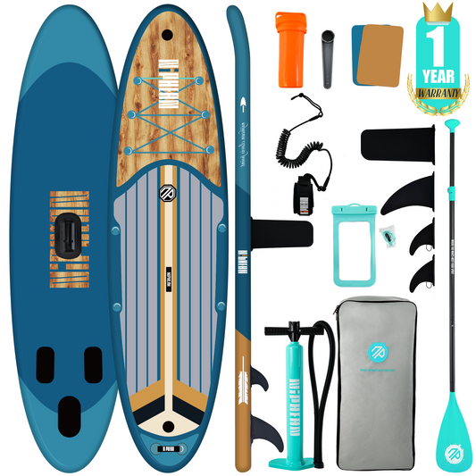 Niphean Inflatable Stand Up Paddle Board with SUP Accessories, Anti-Slip EVA Deck, 10'6'' Paddleboards Inflatable Paddle Boards for Adults & Youth of All Skill Levels