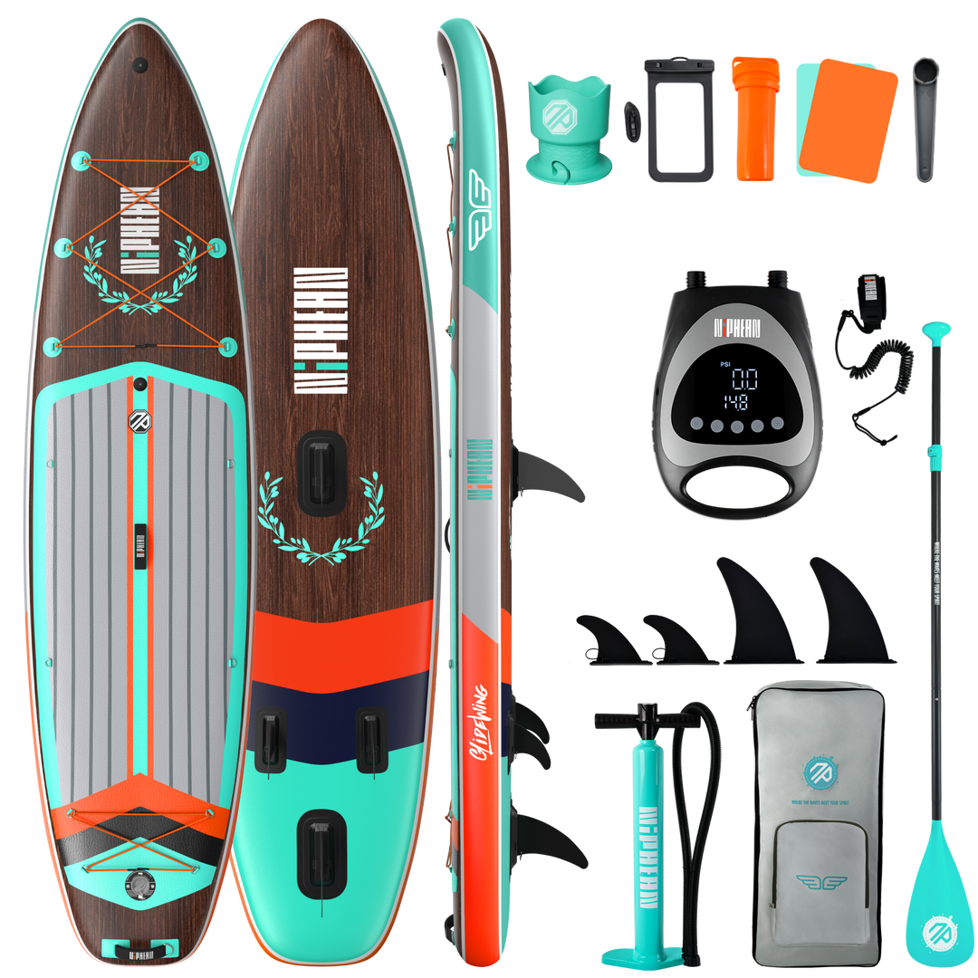 Niphean Classic Glidewing Series All-Round 11' Inflatable Stand Up Paddle Board Set|20260305001.png|Recycled materials