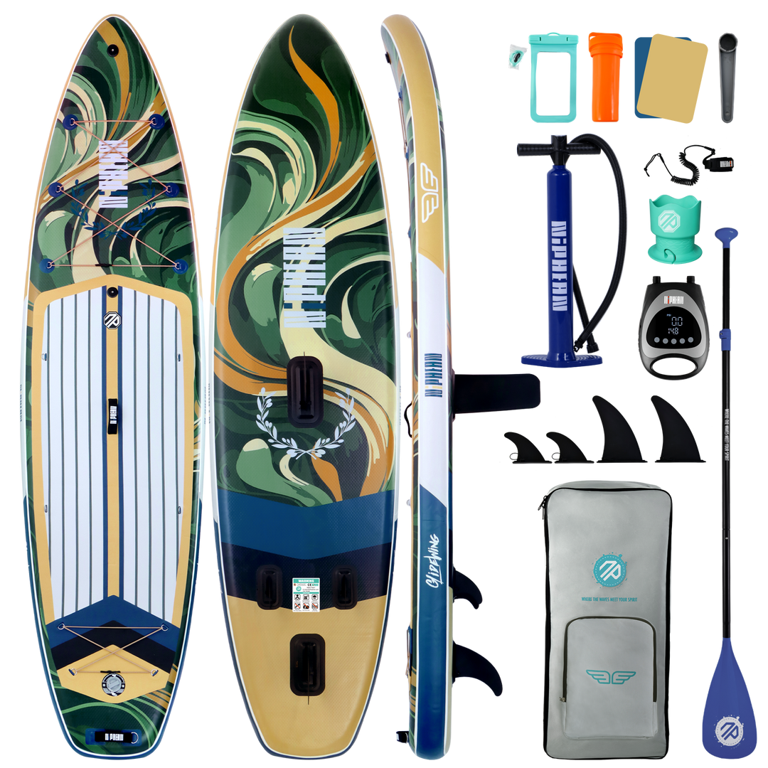 Niphean Classic Glidewing Series All-Round 11' Inflatable Stand Up Paddle Board Set|20260305001.png|Recycled materials