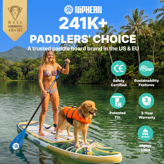 Niphean Classic Glidewing Series All-Round 11' Inflatable Stand Up Paddle Board Set|20260305001.png|Recycled materials