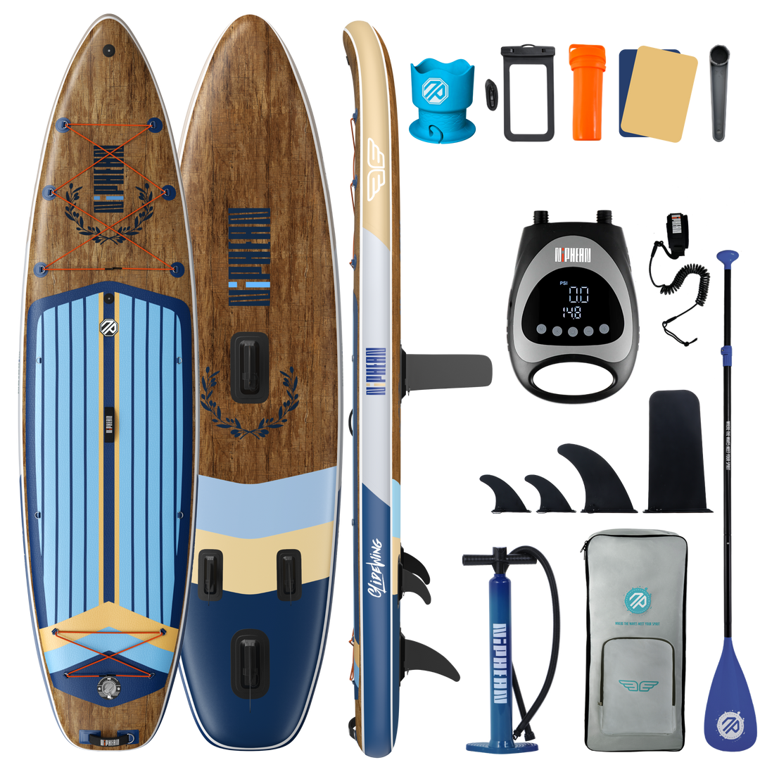 Niphean Classic Glidewing Series All-Round 11' Inflatable Stand Up Paddle Board Set|20260305001.png|Recycled materials
