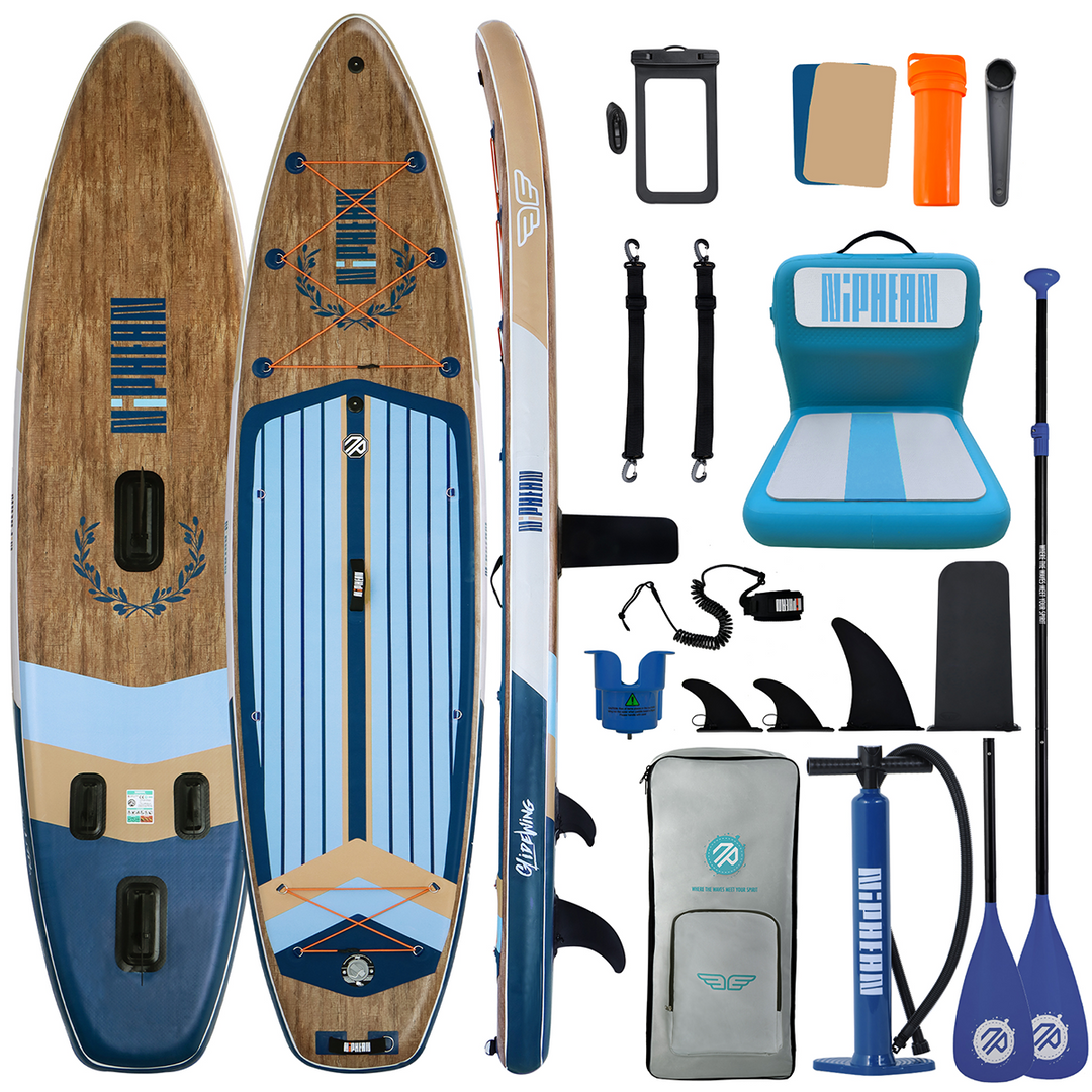 Niphean Classic Glidewing Series All-Round 11' Inflatable Stand Up Paddle Board Set|20260305001.png|Recycled materials
